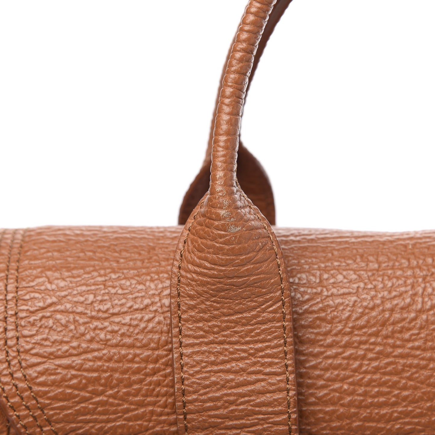 3.1 Textured Calfskin Medium Pashli Satchel Rust