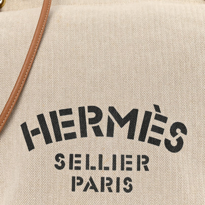 Hermes Canvas Swift Aline Grooming Bag Gold 8 of 10