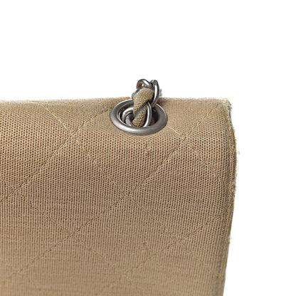 Chanel Jersey Quilted Jumbo Single Flap Beige 12 of 21
