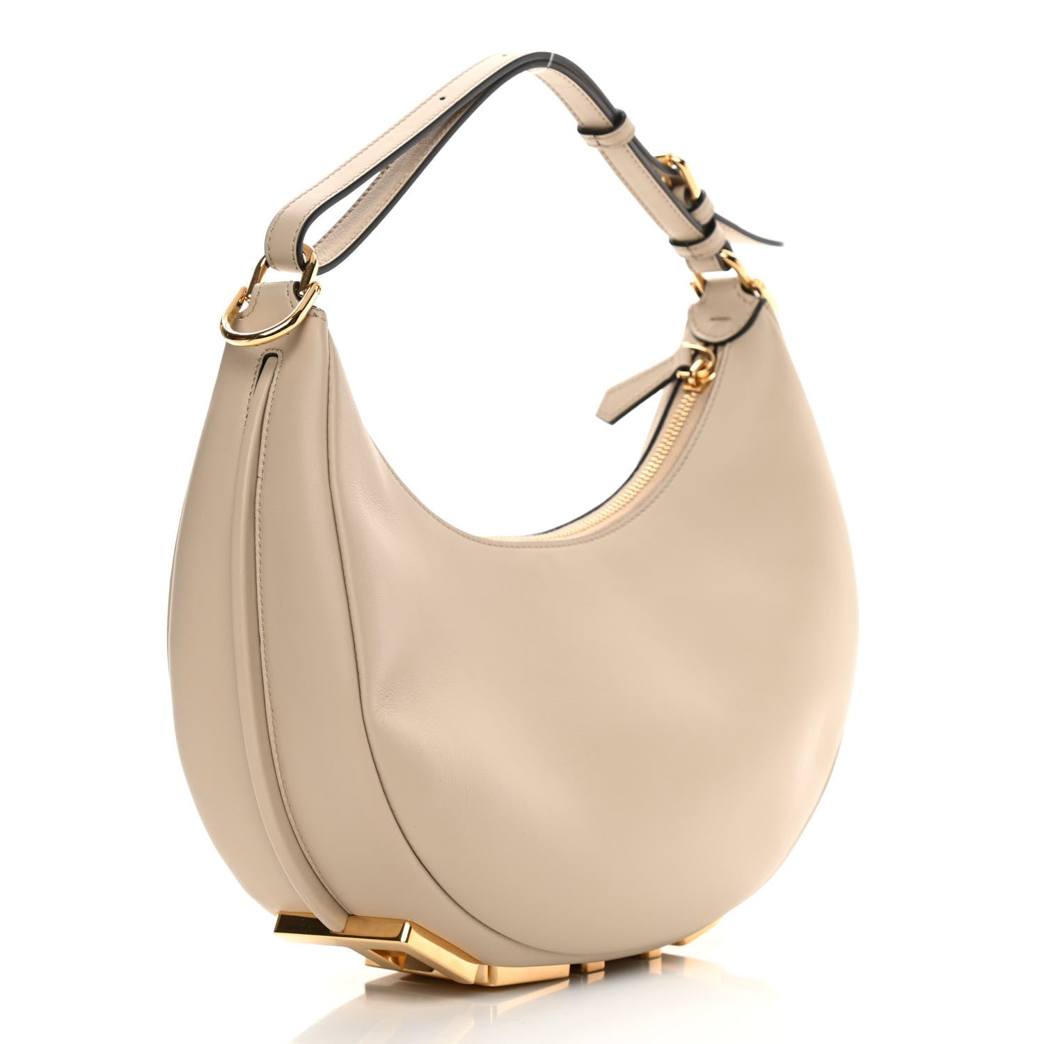 Fendi Vitello Grace Matte Small Fendigraphy Hobo Bag Nuvola 2 of 11