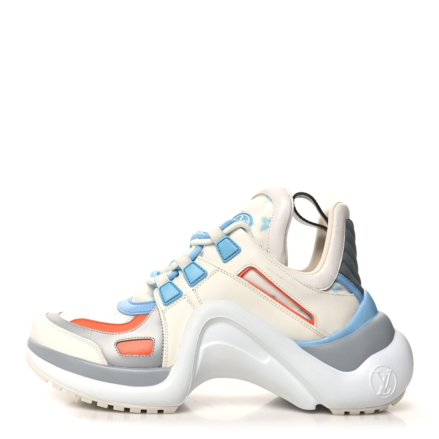 Calfskin LV Archlight Gradient Sneakers 39 Light Blue Orange