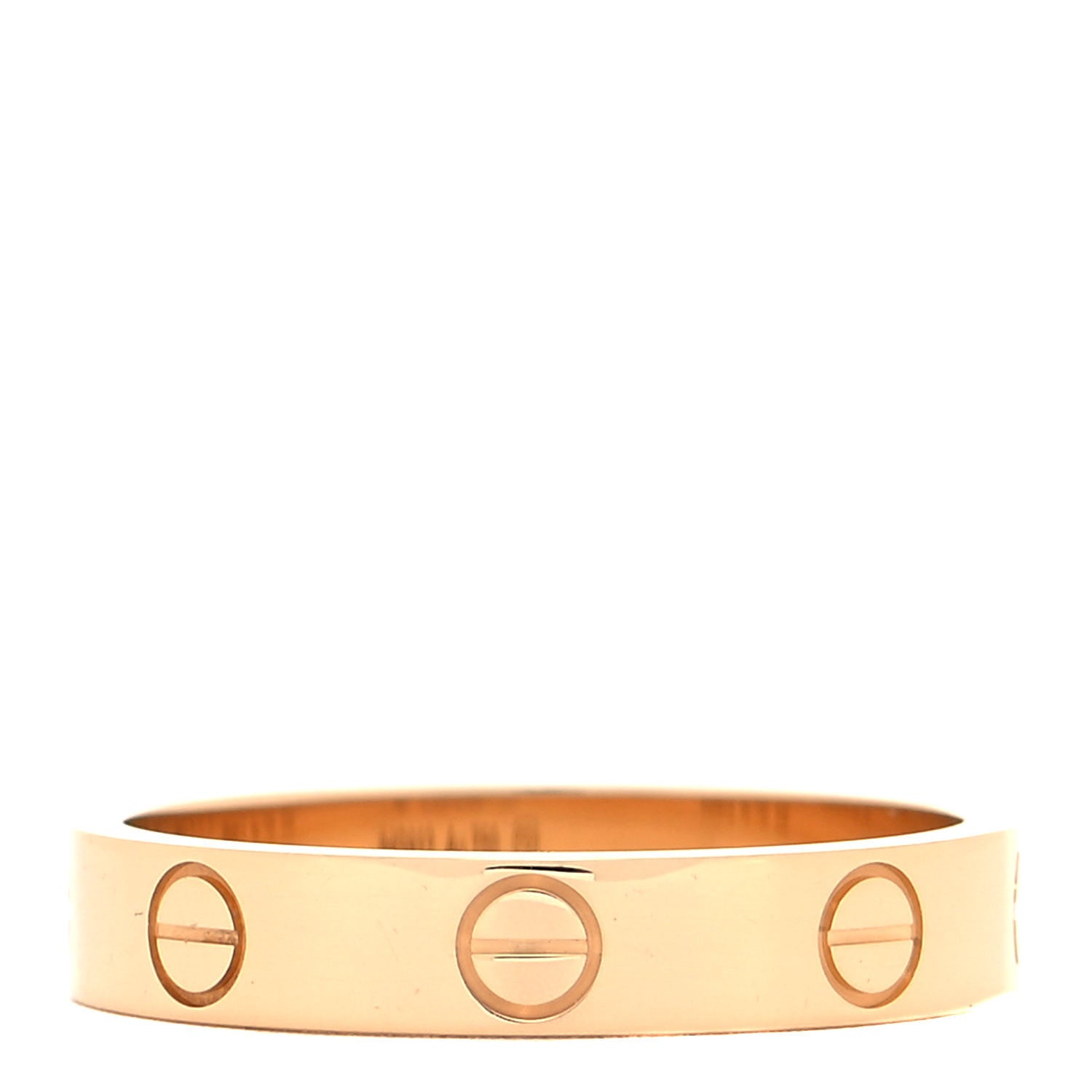 Cartier 18K Yellow Gold 3.5mm LOVE Wedding Band Ring 53 6.25 1 of 5