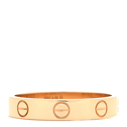 Cartier 18K Yellow Gold 3.5mm LOVE Wedding Band Ring 53 6.25 1 of 5