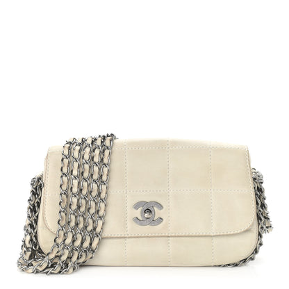 Chanel Lambskin Chocolate Bar 5 Chain Flap White 1 of 11