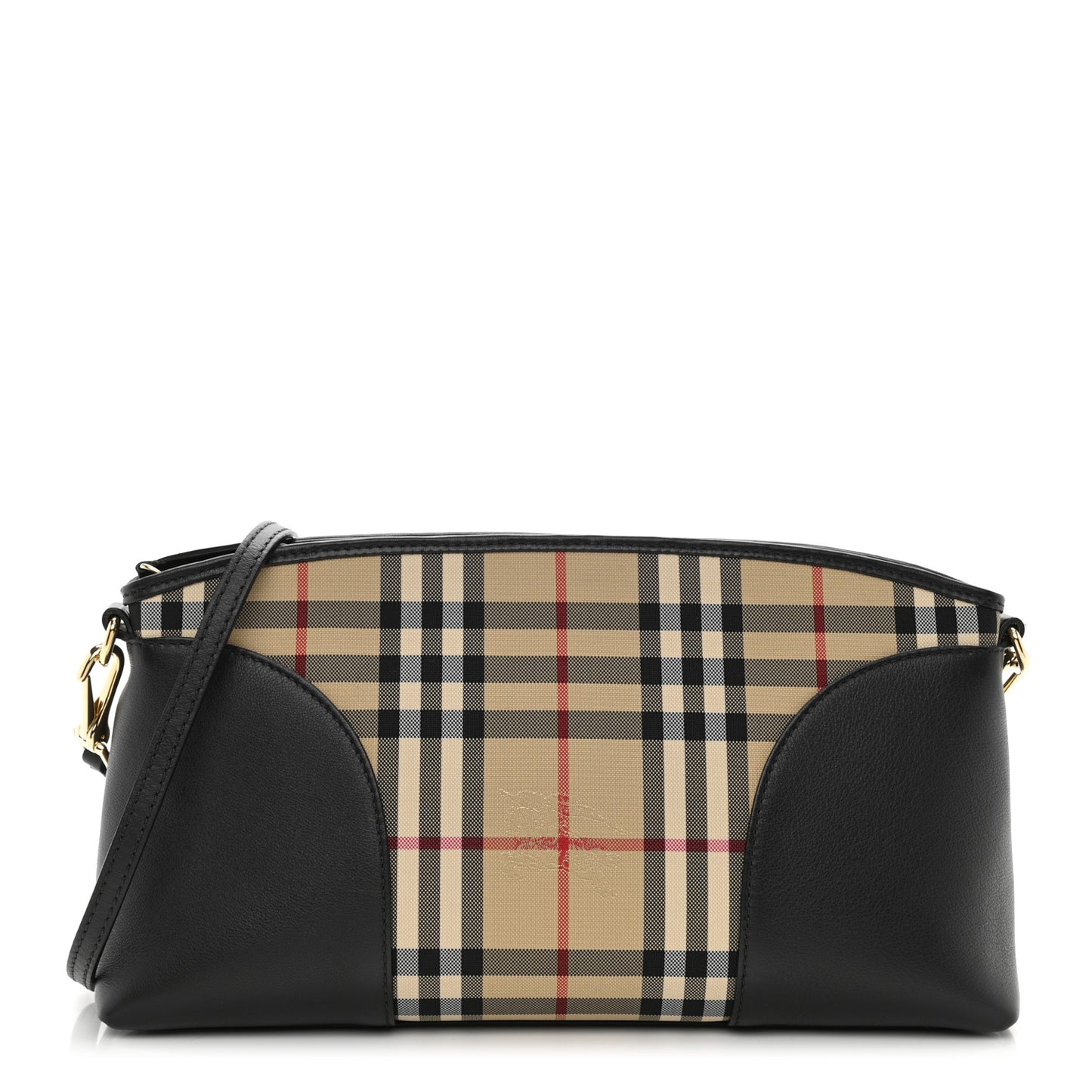 Horseferry Check Small Chichester Crossbody Clutch Bag Black
