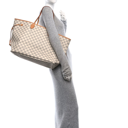 Louis Vuitton Damier Azur Neo Neverfull GM Rose Ballerine 3 of 12