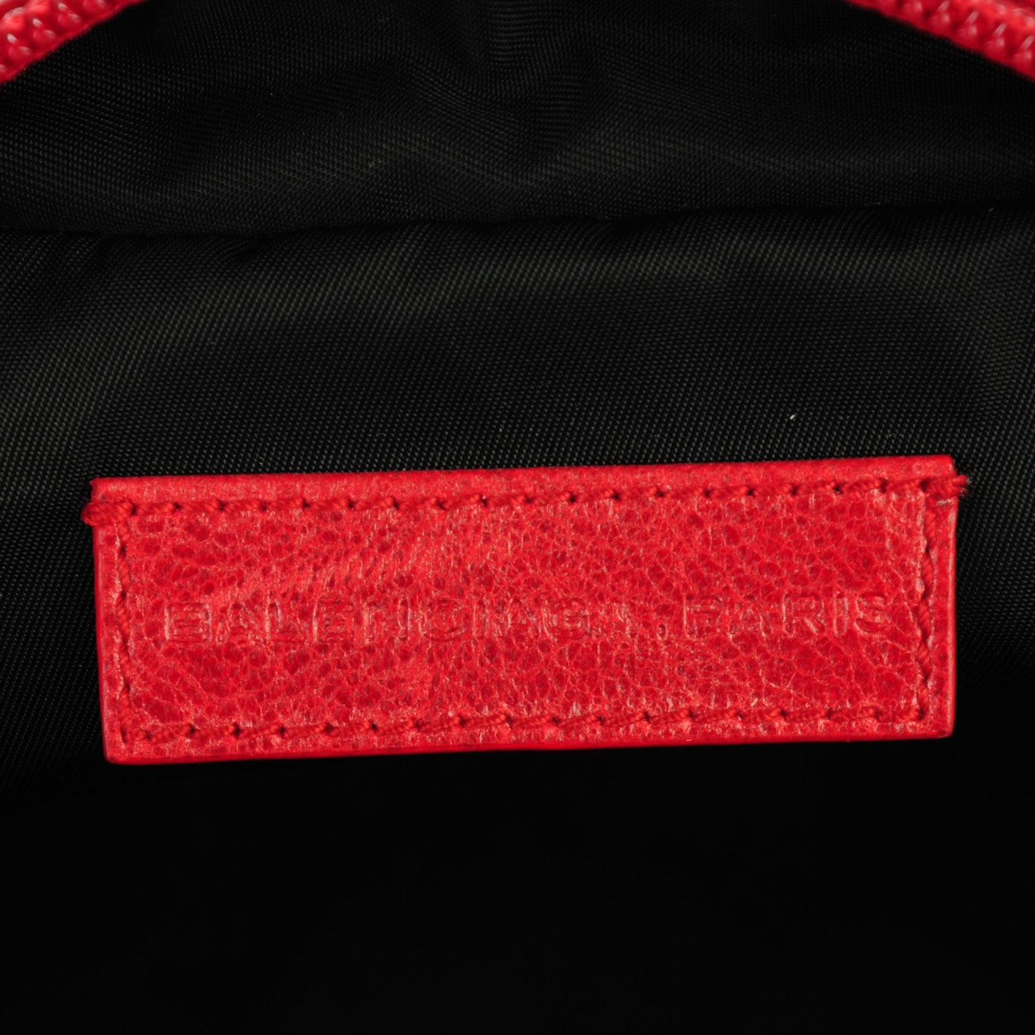 Balenciaga Chevre Classic Hardware Toilette Cosmetic Pouch Rouge Vif 6 of 7