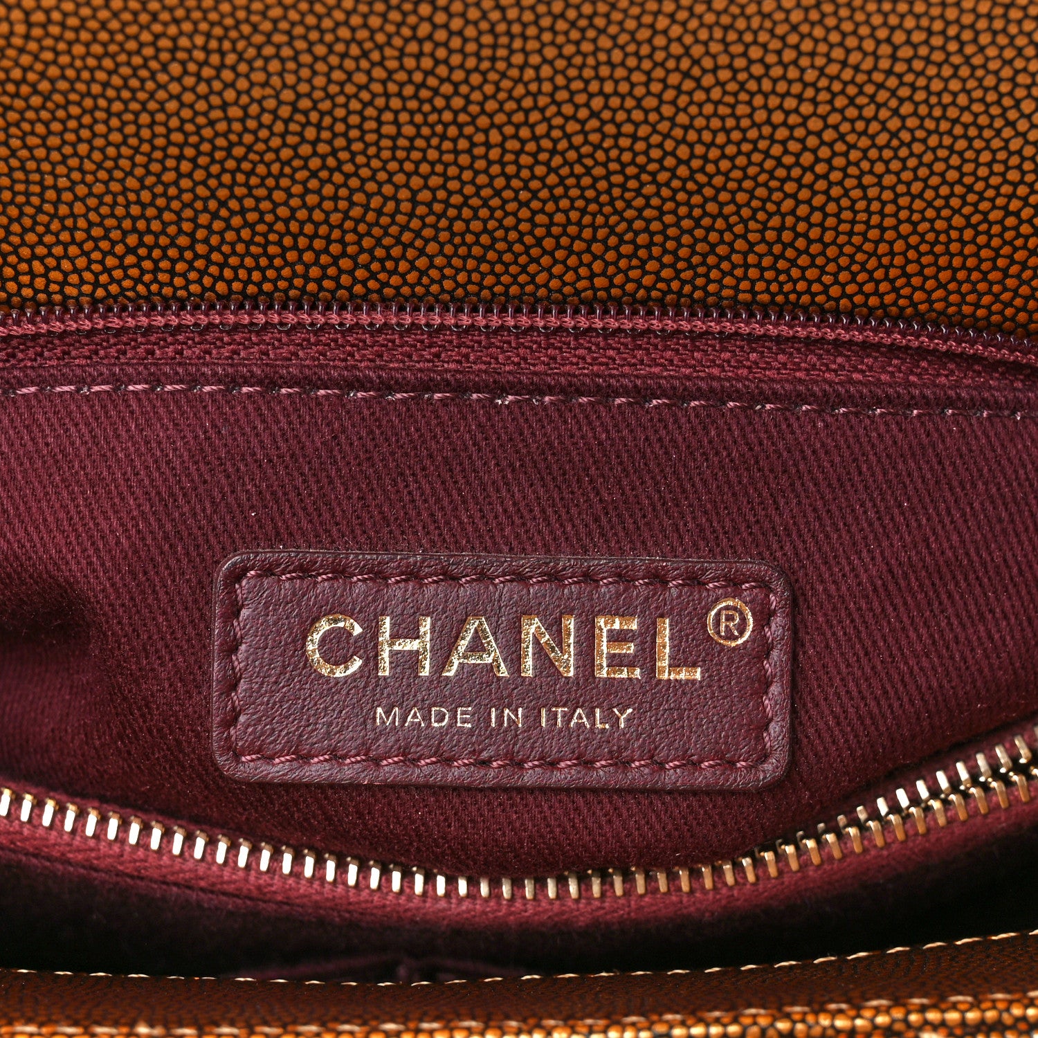Chanel Metallic Caviar Quilted Small Coco Handle Flap Bronze 6 of 14