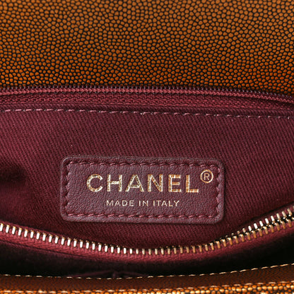 Chanel Metallic Caviar Quilted Small Coco Handle Flap Bronze 6 of 14