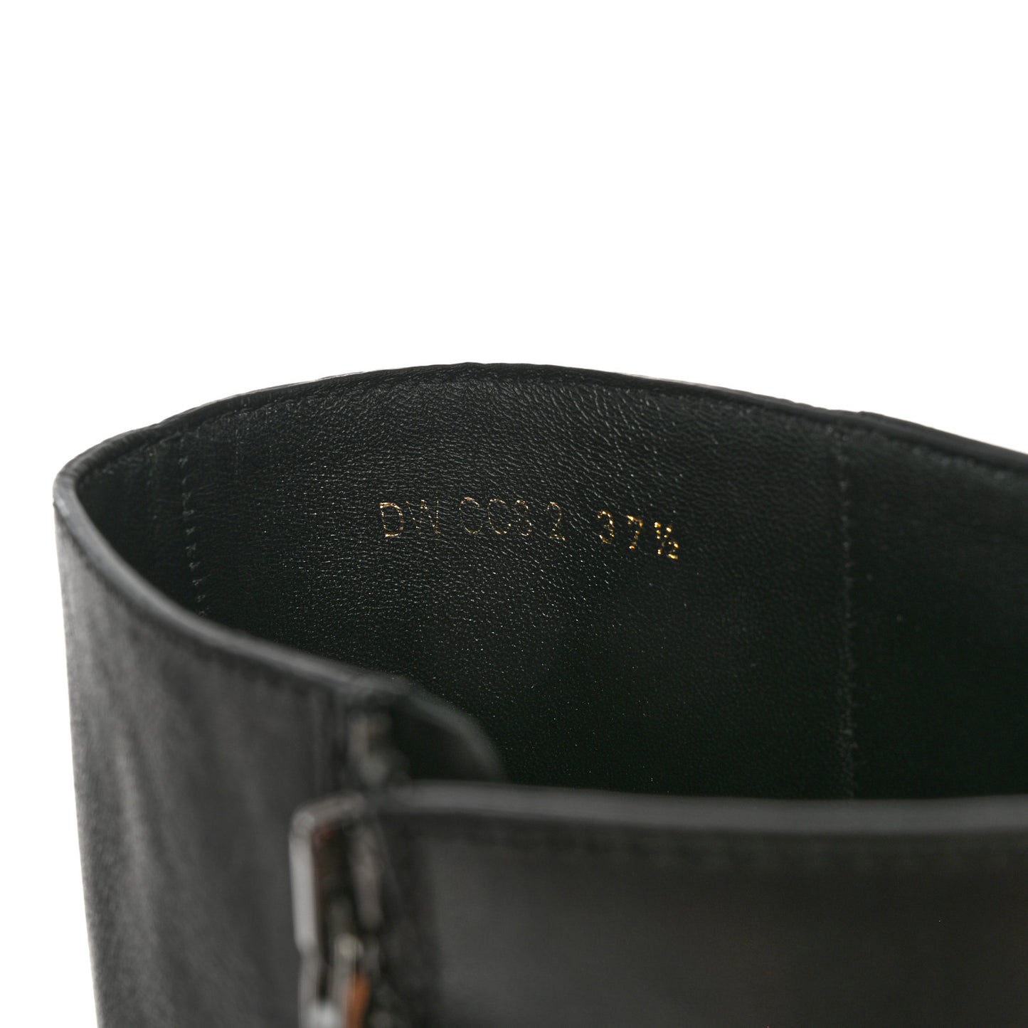 Calfskin VLOGO Uniqueform 55/85mm Flatform Knee High Boots 37.5 Black