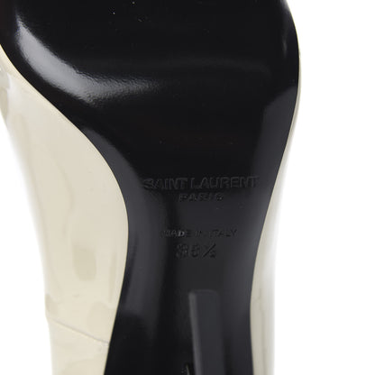 Saint Laurent Calfskin Opyum 100 Pumps 38.5 White 6 of 10