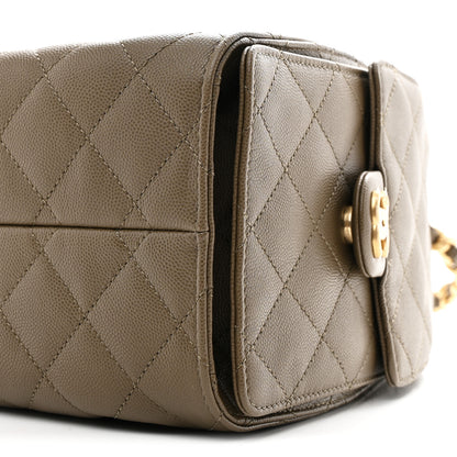 Chanel Caviar Quilted Small Chanel 25 Handbag Dark Khaki 10 of 11
