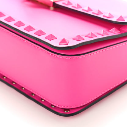 Valentino Garavani Smooth Calfskin Enamel Tonal Rockstud23 Shoulder Bag Pink PP 9 of 9