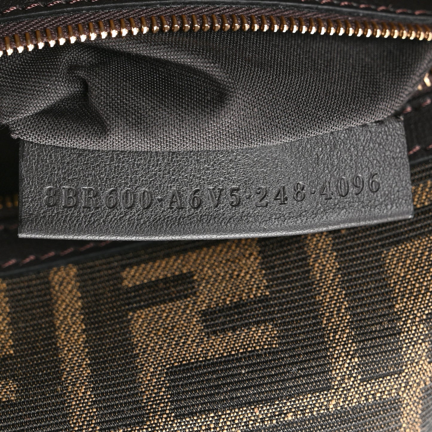 Fabric Jacquard FF 1974 Medium Baguette Tobacco Moro Black