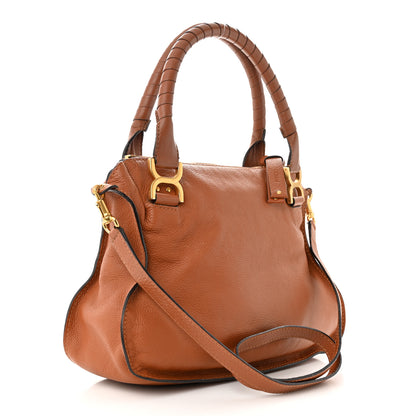 Chloe Calfskin Medium Marcie Satchel Tan 3 of 12