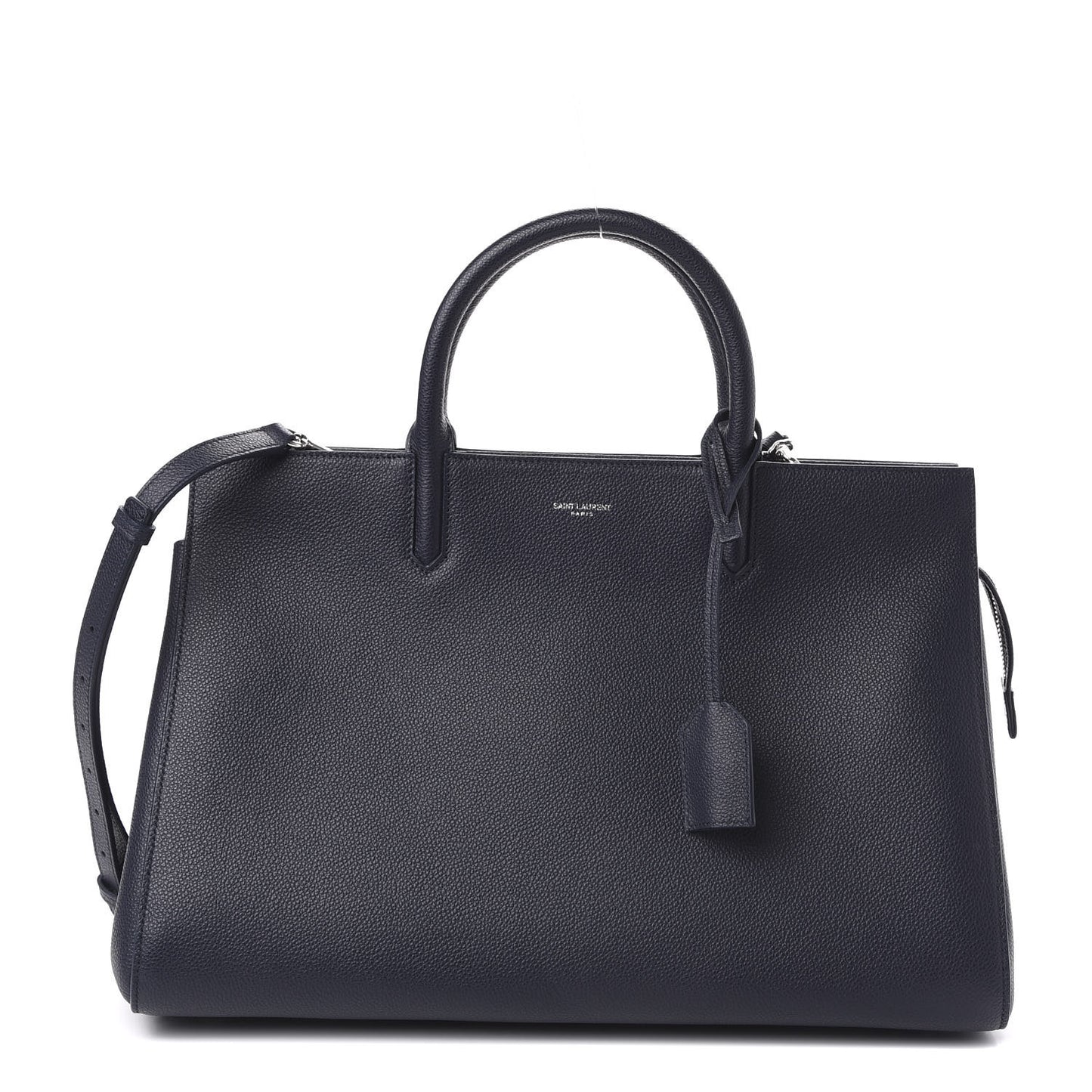 Calfskin Medium Rive Gauche Cabas Navy Blue