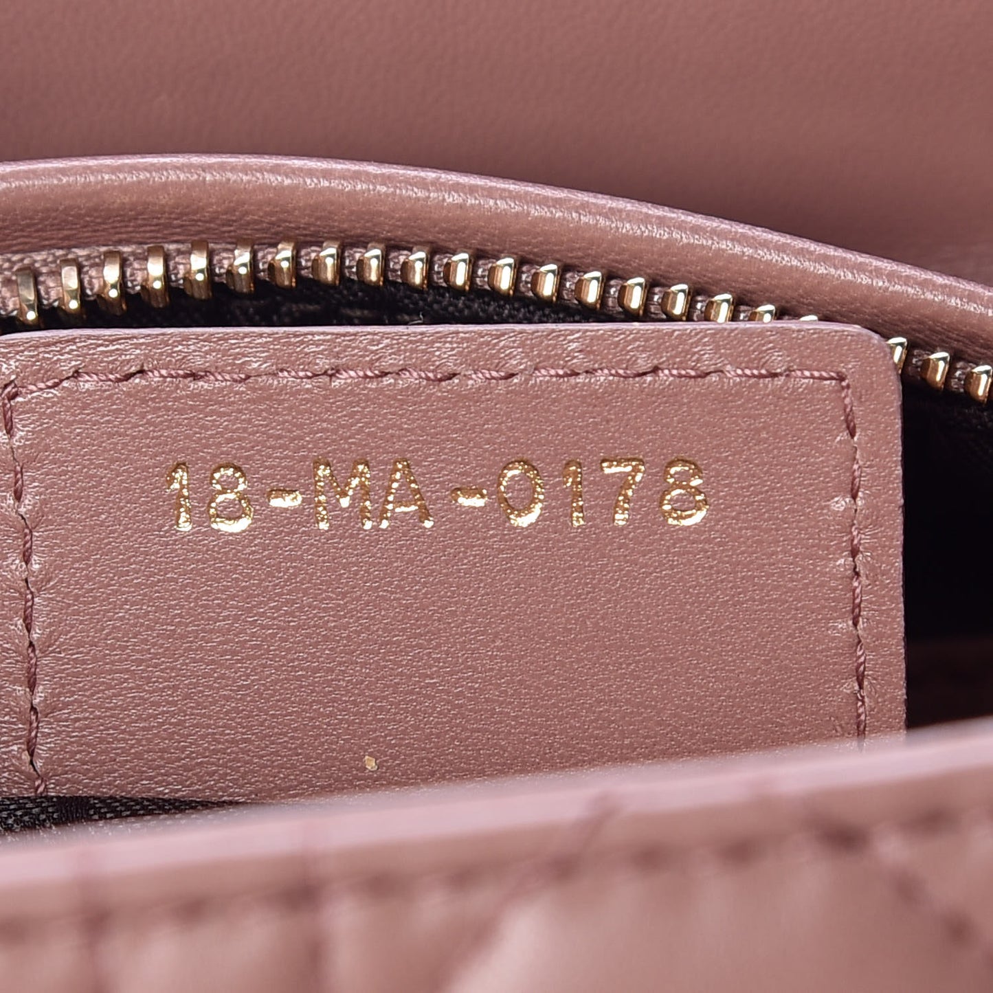 Lambskin Cannage Medium Lady Dior Beige