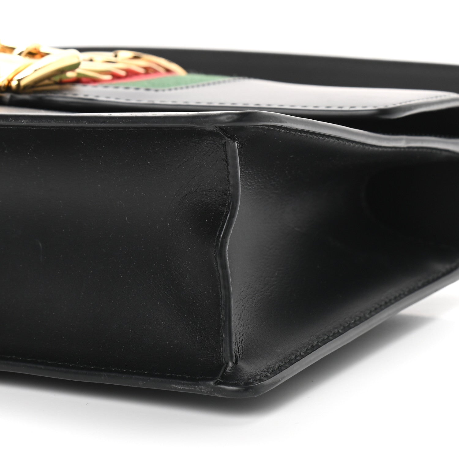 Gucci Calfskin Small Sylvie Shoulder Bag Black 8 of 8