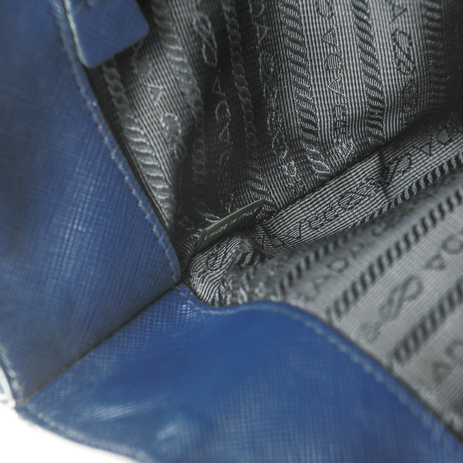 Prada Saffiano Lux Extra Large Galleria Double Zip Tote Bluette 7 of 13