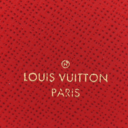 Louis Vuitton Damier Ebene Victorine Wallet Red 6 of 8