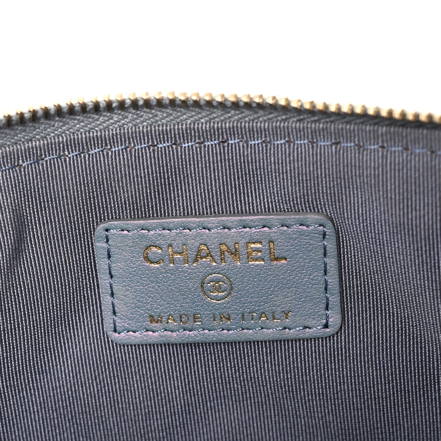 Chanel Iridescent Crumpled Calfskin Trio Cosmetic Case Purple 8 of 13