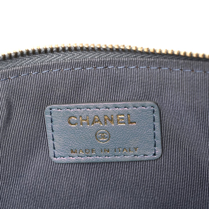 Chanel Iridescent Crumpled Calfskin Trio Cosmetic Case Purple 8 of 13