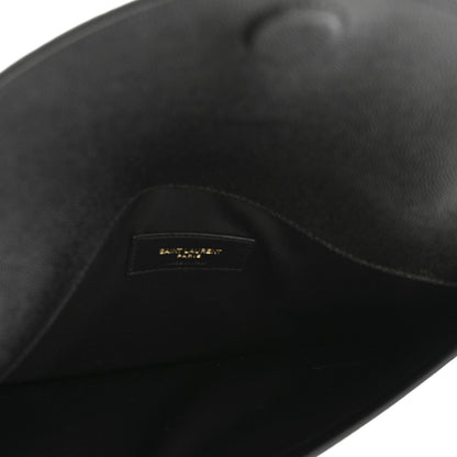 Saint Laurent Grain De Poudre Uptown Pouch Black 5 of 9