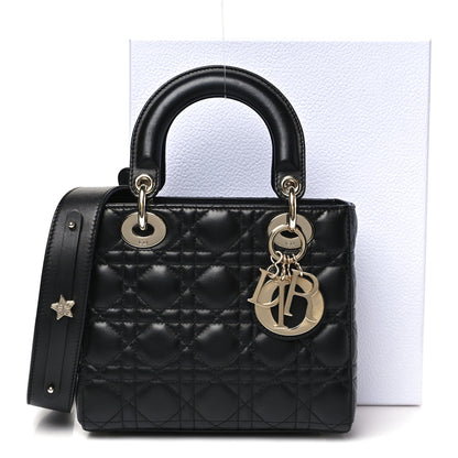Christian Dior Lambskin Cannage Small My ABCDior Lady Dior Black 11 of 11
