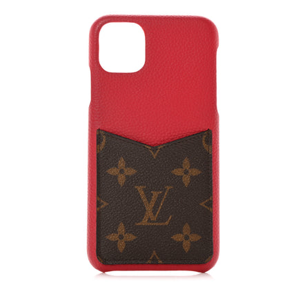 Louis Vuitton Calfskin Monogram iPhone 11 Pro Max Bumper Scarlet 1 of 14
