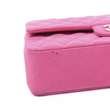 Chanel Iridescent Caviar Quilted Medium Double Flap Pink 11 of 12