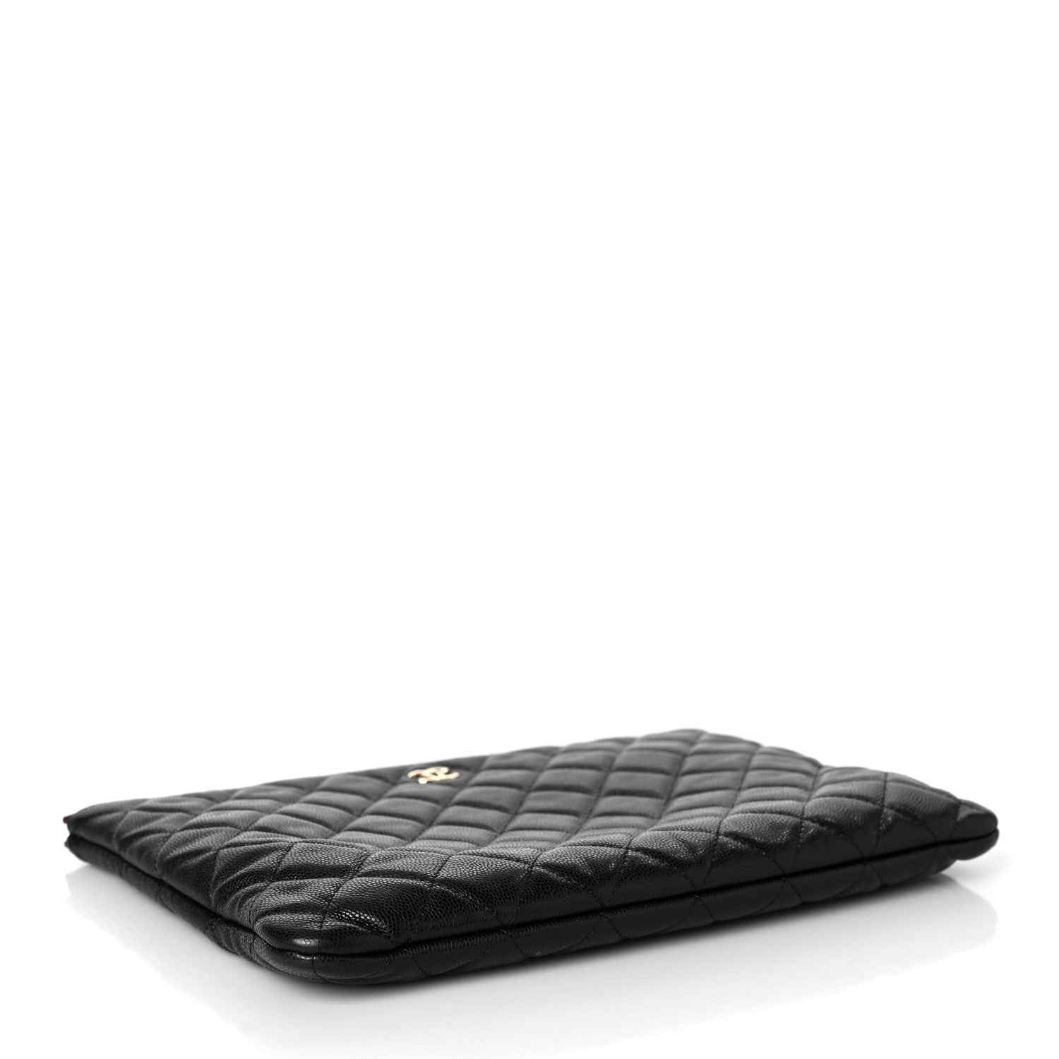 Chanel Caviar Quilted Medium Cosmetic Case Black 4 of 10