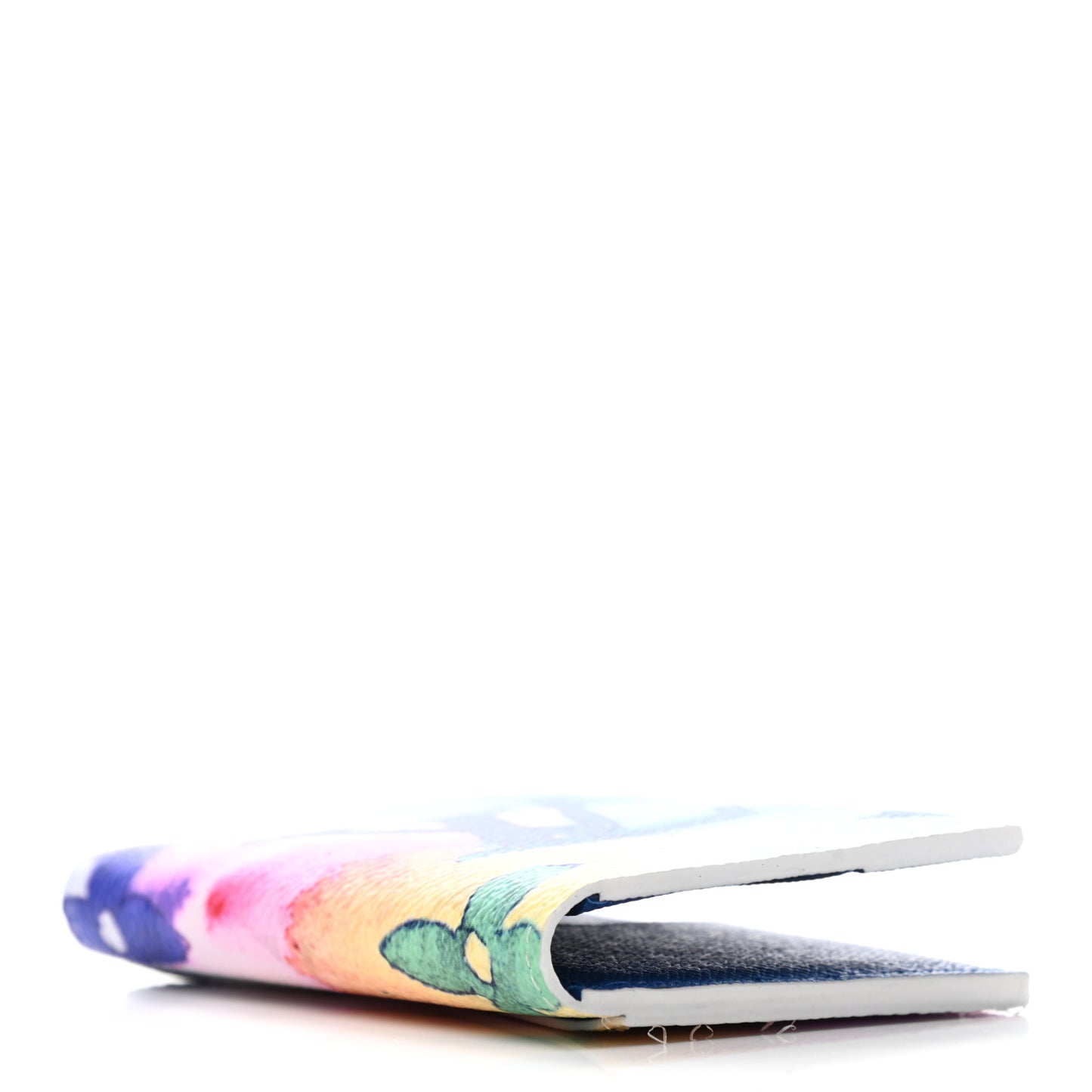 Monogram Watercolor Pocket Organizer NM Multicolor