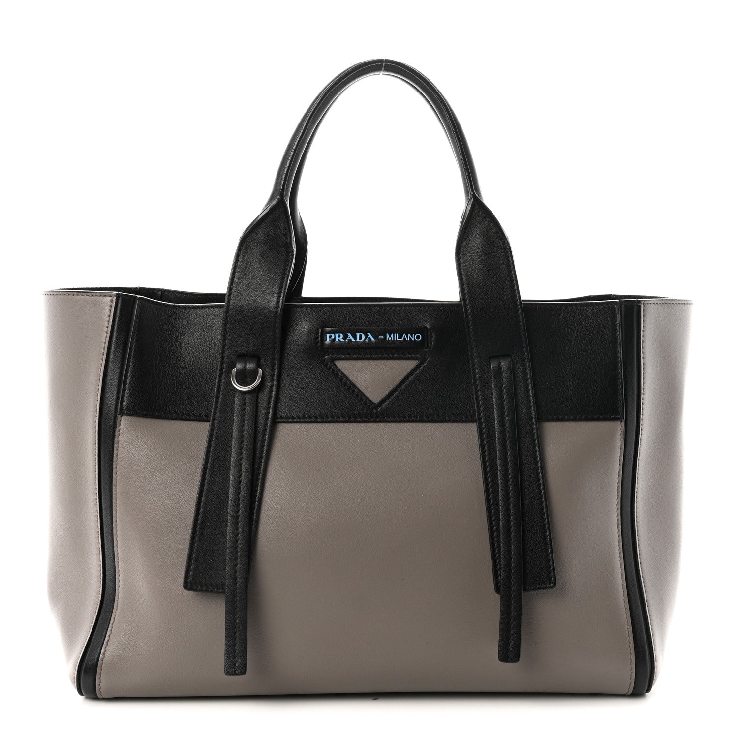 Prada Grace Lux Light Ouverture Large Tote Argilla Black 1 of 10