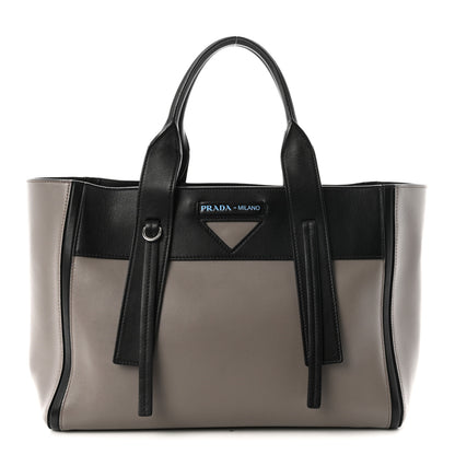 Prada Grace Lux Light Ouverture Large Tote Argilla Black 1 of 10