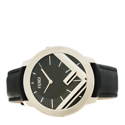 Fendi Stainless Steel Calfskin 40mm F is Fendi Run Away Quartz Watch Black 2 of 5