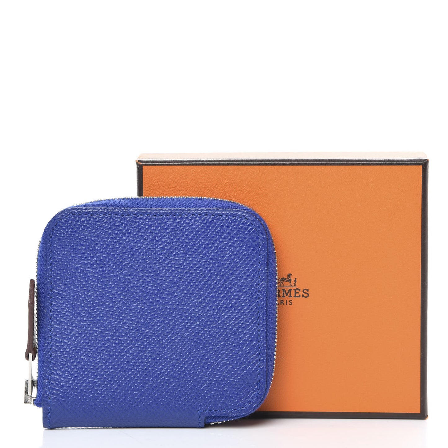 Epsom Silk'In Coin Purse Bleu Electrique