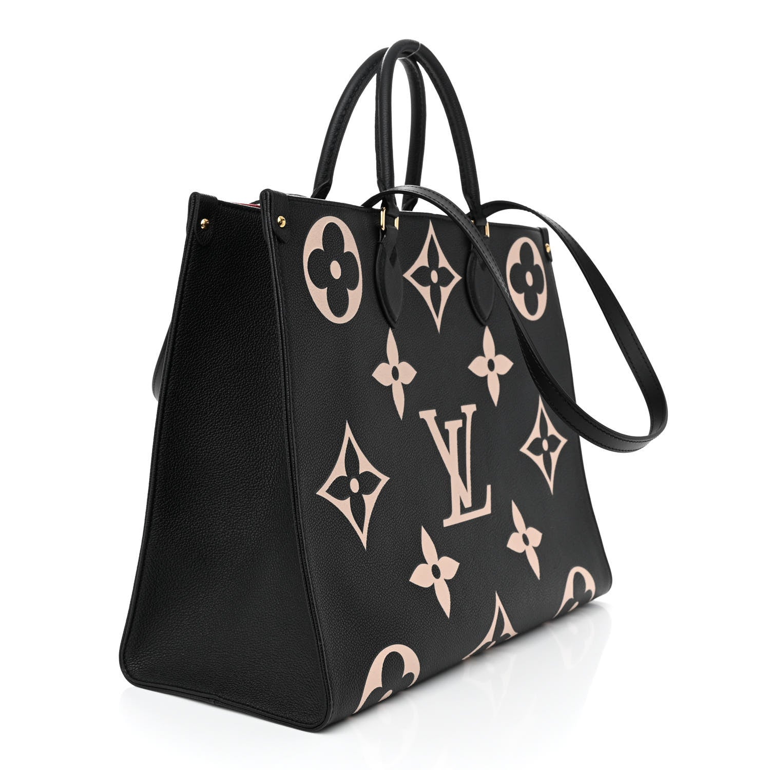 Louis Vuitton LOUIS VUITTON Empreinte Monogram Giant Onthego GM Black Beige 3 of 9