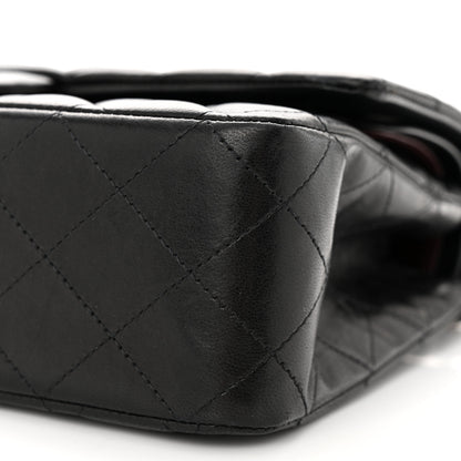 Chanel Lambskin Quilted Medium Double Flap Black 10 of 13