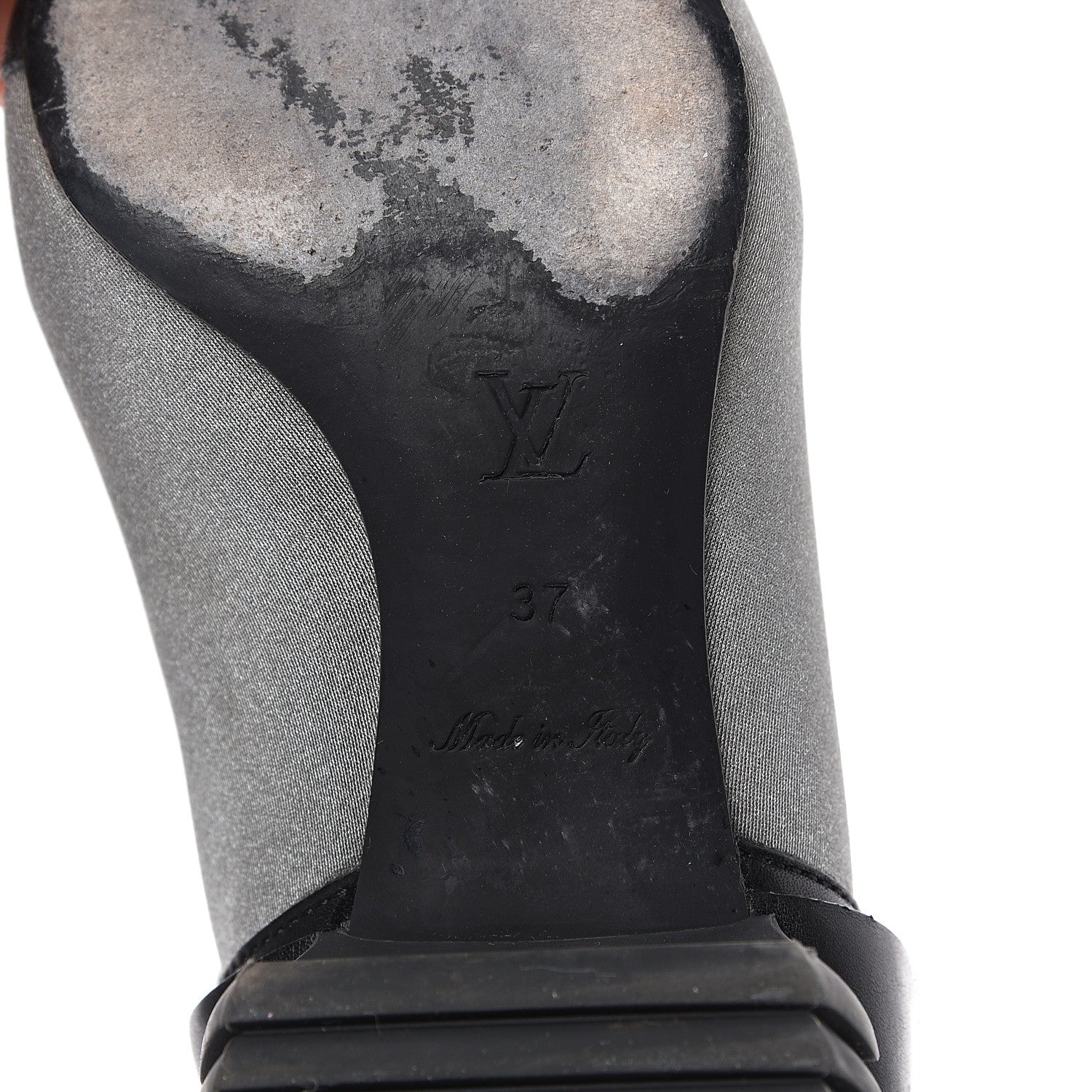 Louis Vuitton Neoprene Deep Sea Ankle Boots 37 Grey 10 of 11
