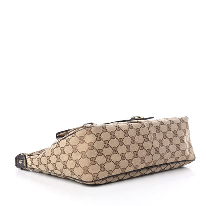 Gucci Monogram Pocket Hobo Brown 3 of 4