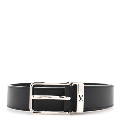 Louis Vuitton Calfskin Pont Neuf Belt 75 30 Black 1 of 6