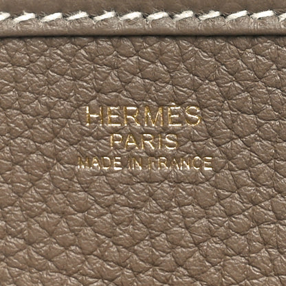 Hermes Taurillon Clemence Evelyne III PM Etoupe 5 of 10