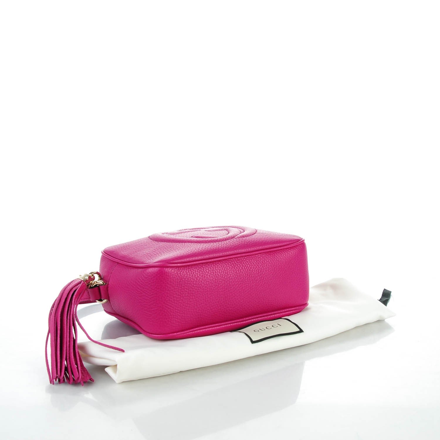Gucci Cellarius Calfskin Small Soho Disco Bag Bright Bouganville 4 of 7
