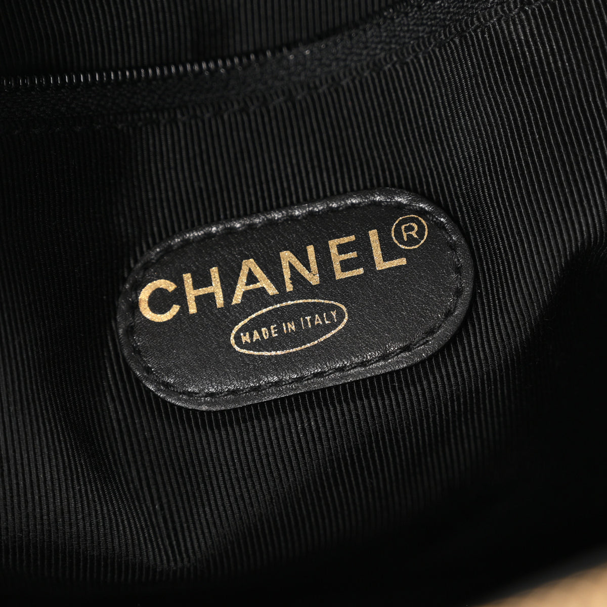 Chanel Calfskin Stitched Duffle Travel Bag Black 5 of 9