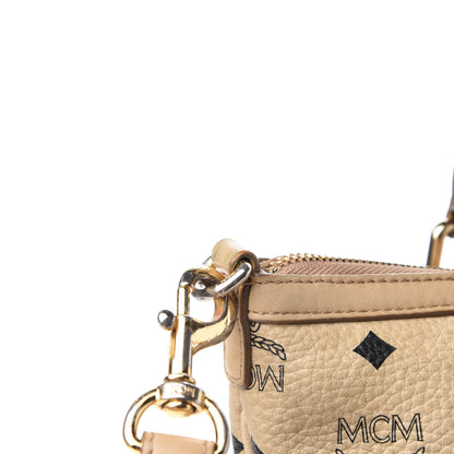 MCM Visetos Medium Essentials Shopper Tote Beige 15 of 16