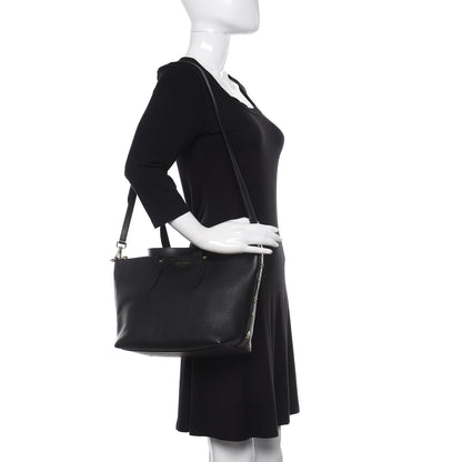 Jimmy Choo Grainy Calfskin Star Studded Bria Tote Black 2 of 10