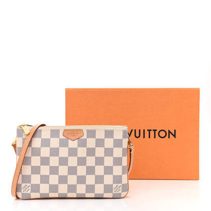 Louis Vuitton Damier Azur Double Zip Pochette 13 of 13