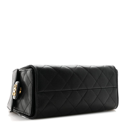 Chanel Caviar Quilted Mini Chanel 25 Handbag Black 4 of 11