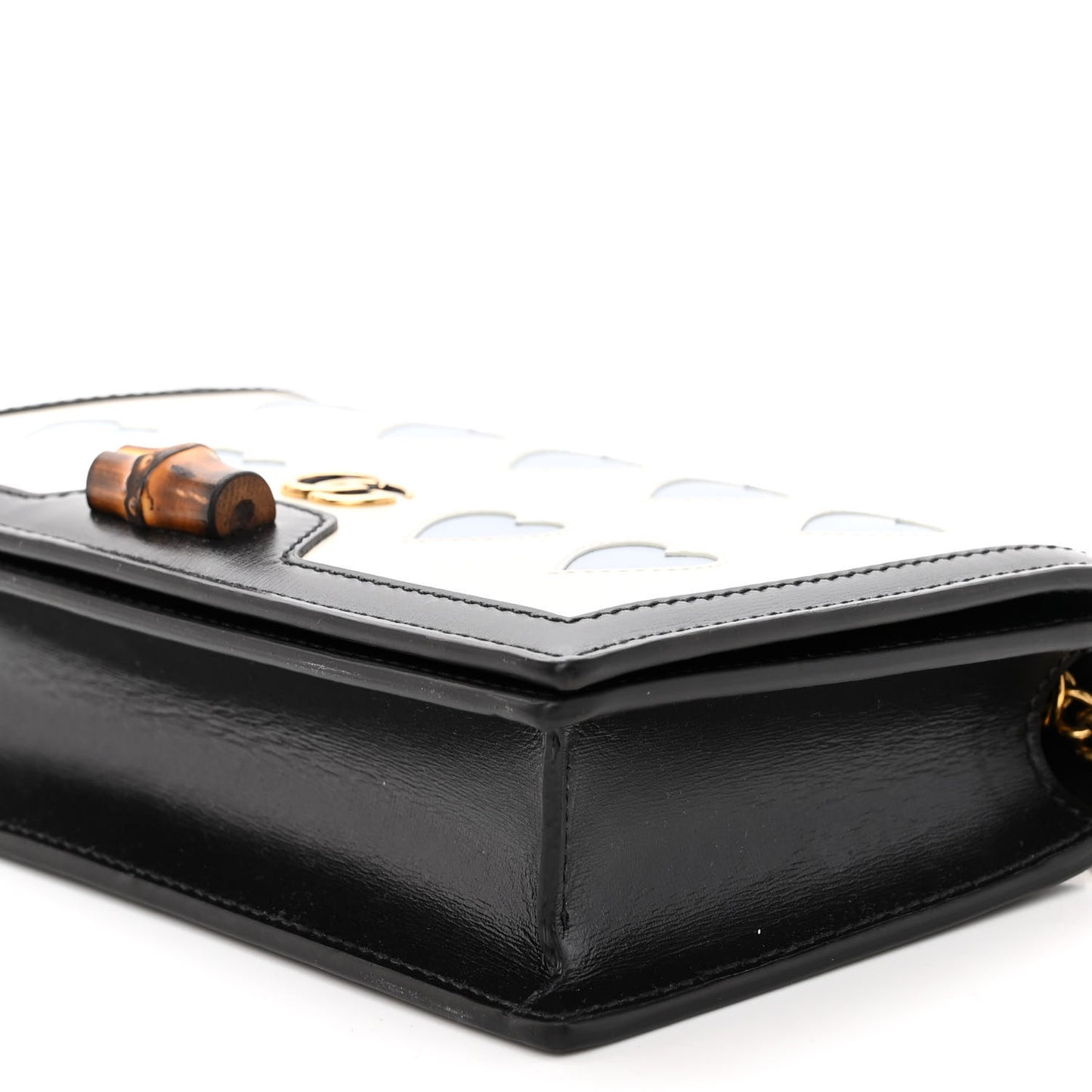 Calfskin Lovelight Mini Diana Chain Bag Mystic White Paradise Cloude