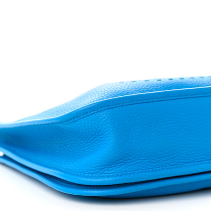 Hermes Taurillon Clemence Evelyne III PM Bleu Zanzibar 9 of 10